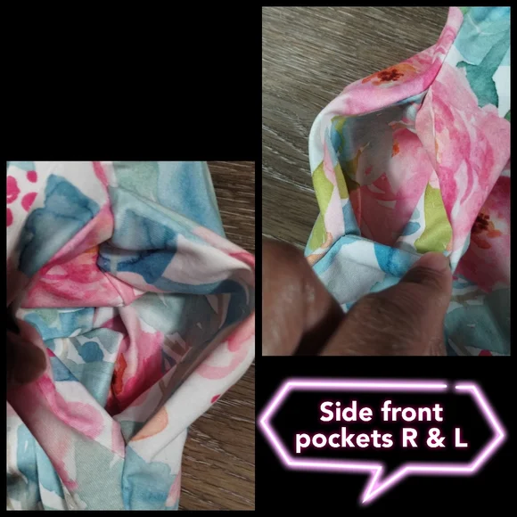 Toddler Girl Cute Strap Jumpsuit One-piece Romper floral with Pockets Size 100 - Picture 11 of 12